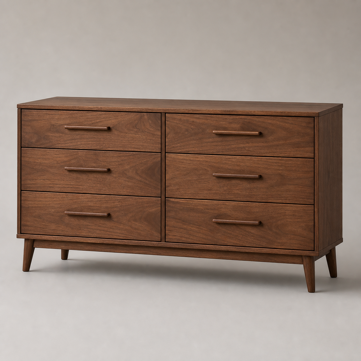 Article Lenia 6-Drawer Double Dresser — Walnut