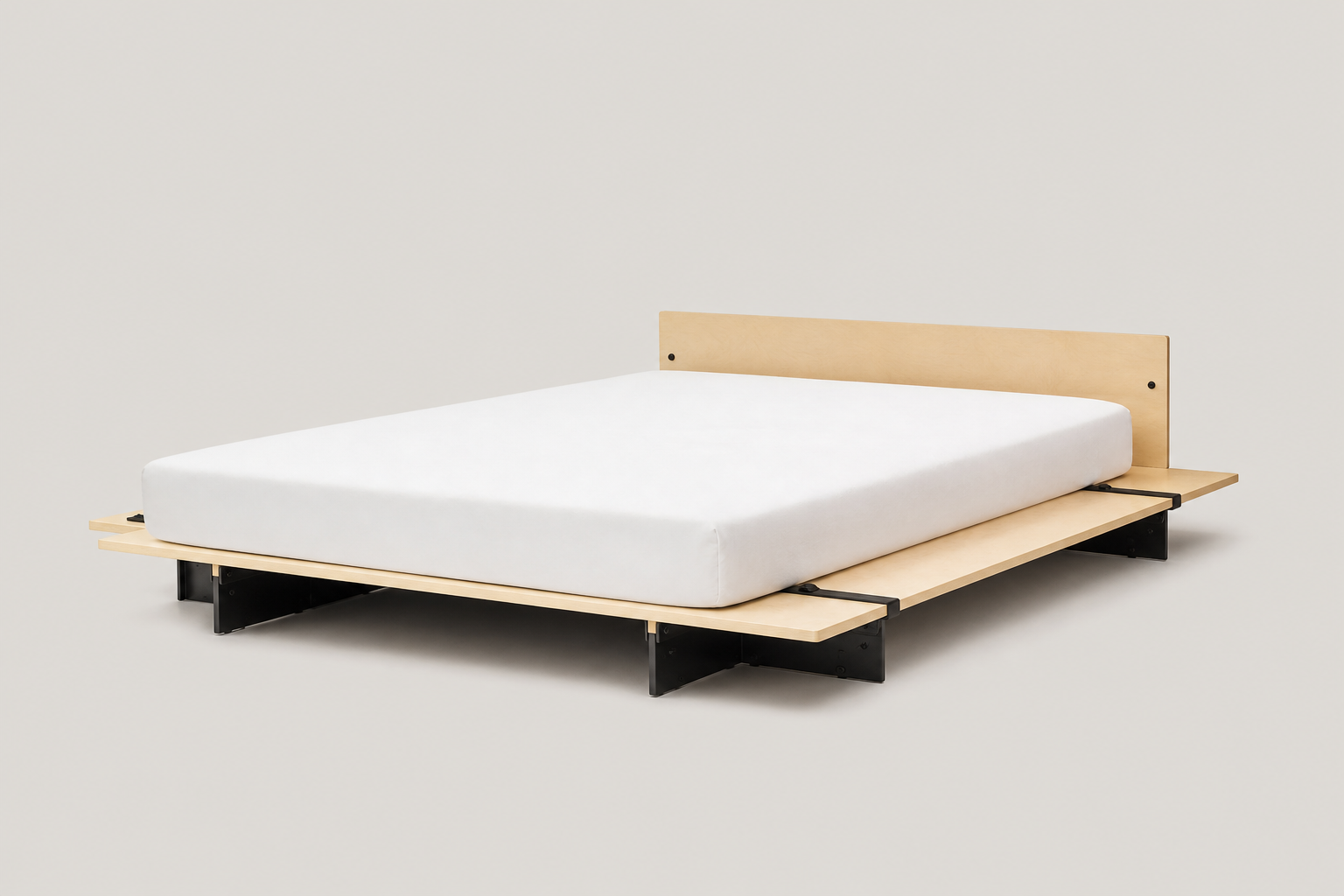 Floyd The Bed Frame — Full/Queen / Birch / Black