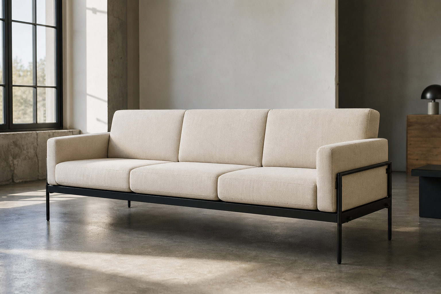 Floyd Sofa 2.0 Three Seater — Sail / Black