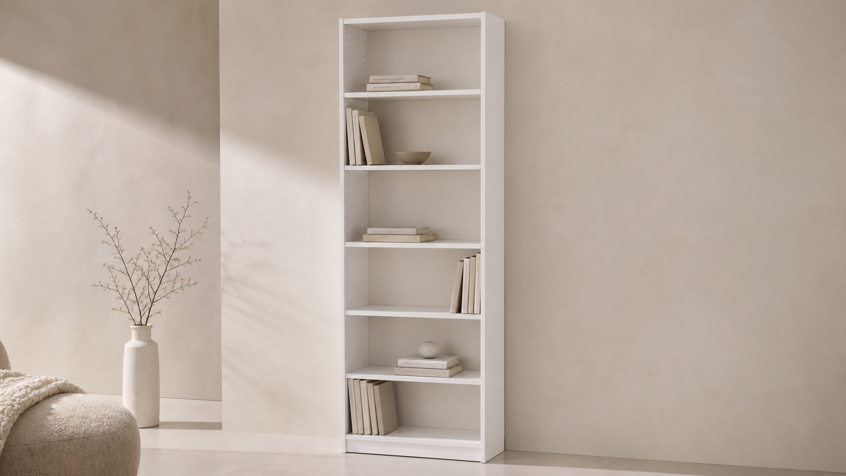 IKEA BILLY Bookcase — White, 31 1/2 × 11 × 79 1/2-inch
