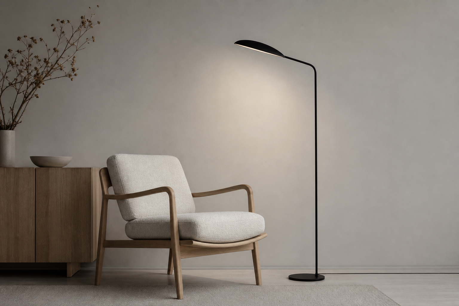 Muuto Leaf Floor Lamp — Black